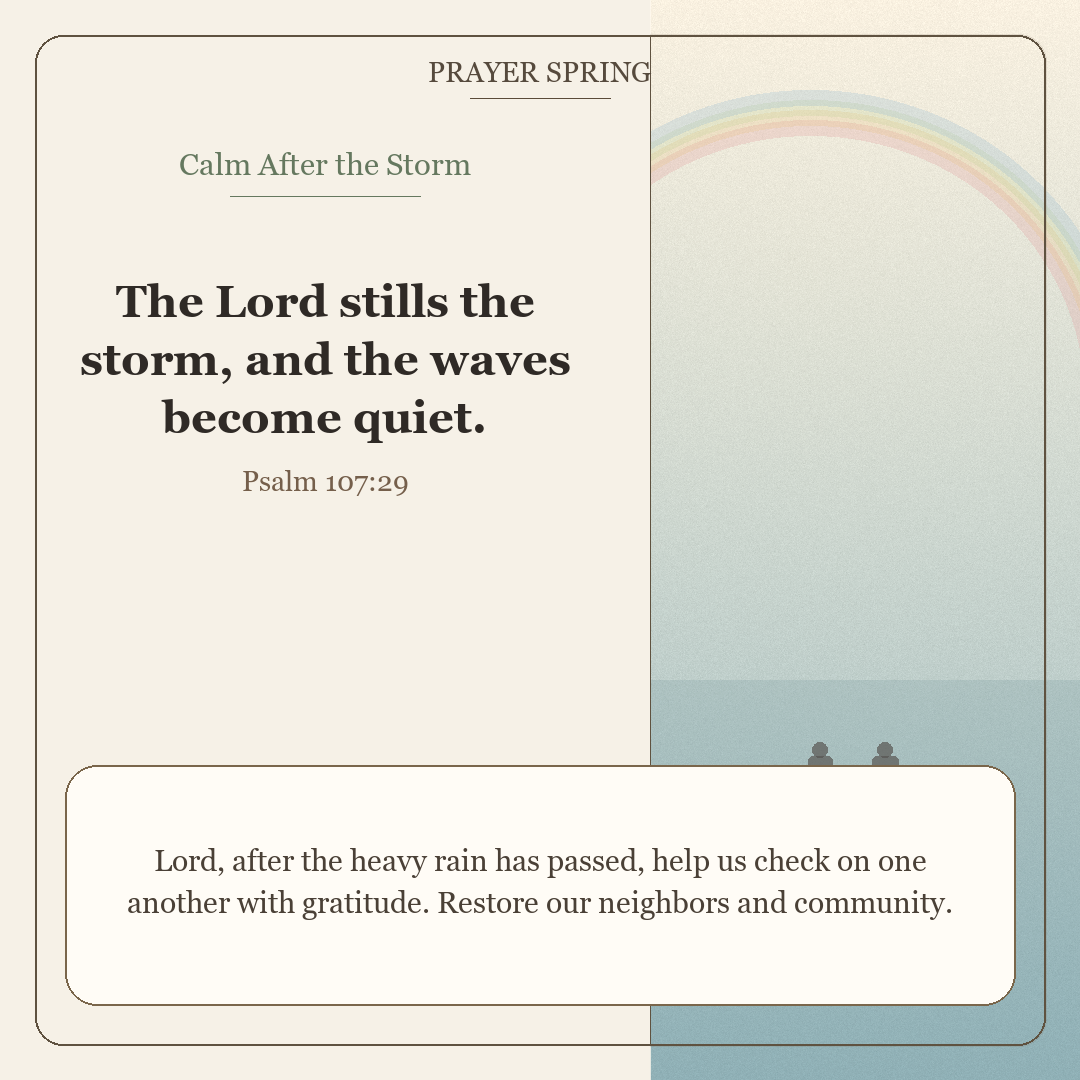 Calm After the Storm · Psalm 107:29