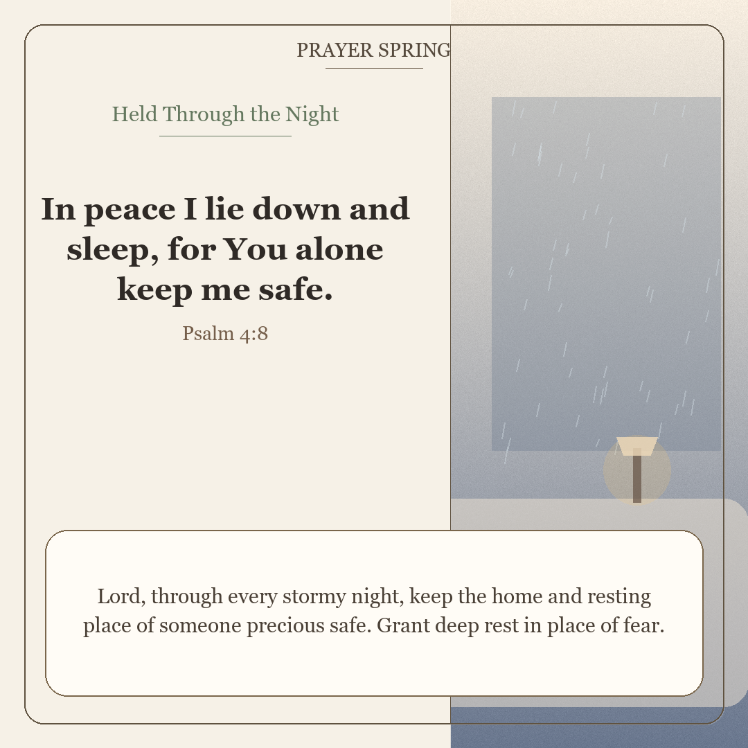 Held Through the Night · Psalm 4:8